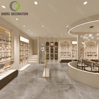 Estante de ropa de exhibición de tienda de lujo moderno, tienda de lencería MDF de hierro de acero, diseño de interiores, ropa interior, tiendas, muebles de exhibición