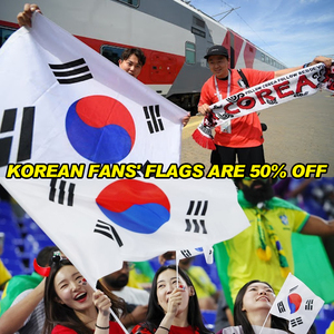 2026年韩国国旗 100%涤纶足球队旗帜 3*5英尺 韩国披肩旗 汽车罩 - Product Image 4