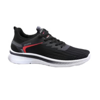 Chaussures de course confortables pour hommes, respirantes, en mesh, à lacets, semelle intermédiaire en EVA, semelle extérieure en PVC rayée absorbant les chocs, printemps, été, automne