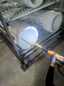 Bobine/colonnes revêtues à trois pinces sanitaires à extracteur en boucle fermée avec revêtement en PTFE - Product Image 2