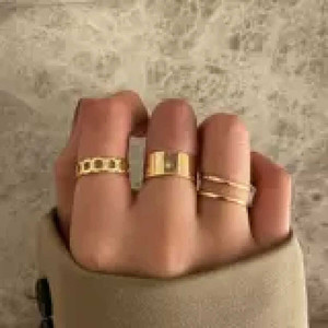 Vendita calda da donna anelli Punk di lusso Vintage Trending farfalla cristallo di luna impilamento anelli 18K apertura regolabile 18k all'ingrosso - Product Image 1