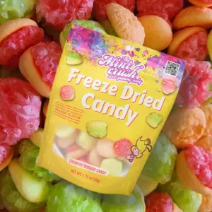 Knapperige Candyies Groothandel Vriesdroge Zoete Snacks Custom Gevriesdroogd Gummy Candy