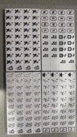 Tuiles de Mahjong en plastique de luxe blanches et noires, design artistique, motif numéroté, pièces de jeu durables, 4 joueurs, table pliable avec pieds pliants