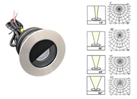 Lumière LED encastrée peu profonde de 35 mm pour terrasse en bois, petit éclairage d'escalier IP67 en aluminium moulé sous pression, étanche pour extérieur et aménagement paysager