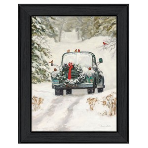 HMS Winter Park 1 stampa con cornice nera elegante arte della parete della cucina - Product Image 2