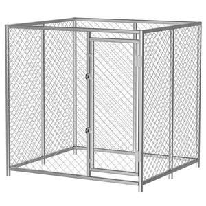 300x300xhh180 cm Boîte pour chien d'extérieur avec couvercle en bois galvanisé à chaud et treillis et portails de clôture arrière - Product Image 4