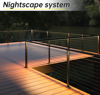 YL METAL Garde-corps en câble en acier inoxydable à faible entretien pour balcon extérieur, poteaux de terrasse de 42 pouces