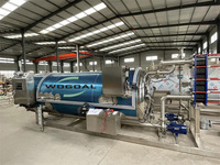 Stérilisateur automatique à cascade d'eau pour boîtes de conserve, aliments et boissons