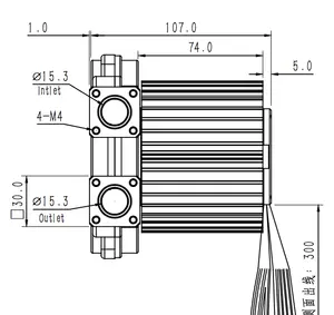 15000rpm उच्च गति और दक्षता 48v brushless डीसी ब्लोअर के साथ ईंधन सेल बिजली अंगूठी बनाने वाला औद्योगिक उपयोग