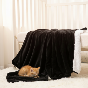 Couverture pour animaux de compagnie en polaire Sherpa réversible, imperméable, 100% polyester, résistante aux liquides, pour lit de chien, protection de <span class=keywords><strong>canapé</strong></span>, imprimée - Product Image 1