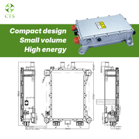 Cargador de Batería Integrado CTS OBC DCDC de 3.3kW/6.6kW 72V, Convertidor DCDC Integrado con Ventilador para Vehículos Eléctricos, Carritos de Golf