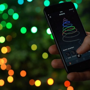 Luces LED de baile controladas por aplicación Wifi Efectos de cambio de color Cadena de Navidad LED para exteriores - Product Image 6