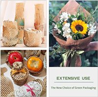 GDCX Papier nid d'abeille Papier d'emballage protecteur compostable Papier nid d'abeille