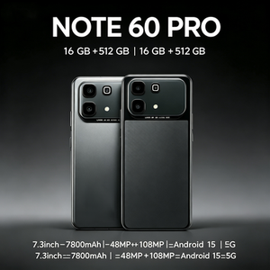 Vente en gros usine – Smartphone Note 60 Pro 5G avec écran LED, appareil photo IA 50MP, fonctionnalités Android 13 – Version globale - Product Image 2