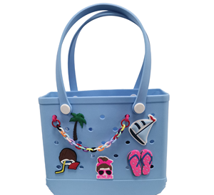 กระเป๋าโท้ทผู้หญิงสะพายไหล่ใบใหญ่, กระเป๋าชายหาดทำจาก<span class=keywords><strong>ยาง</strong></span>มีหัวเข็มขัดเสื่อโยคะกันน้ำใช้สะพายไหล่ข้างเดียวใช้ได้หลาย2023 - Product Image 5