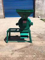 Moulin à volaille 9FZ-16 220V, moteur 1,1 kW, capacité 80 kg/h, broyeur multi-usages pour aliments pour animaux et traitement du maïs