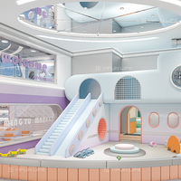 Centro de juegos interior para niños Área de arena de juego simulado Hospital de belleza Parque de juegos interactivo