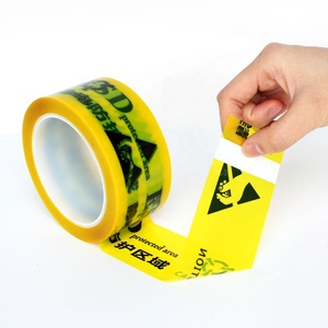 1-màu Vàng Bopp phim sàn khu vực đánh dấu cảnh báo thận trọng thấp tĩnh chống tĩnh ESD bảo vệ tự dính băng - Product Image 6