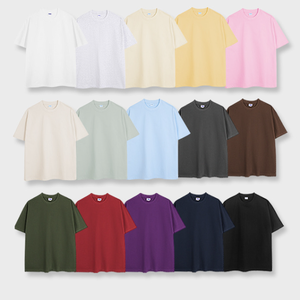 OEM clásico cuello redondo Camiseta lisa para los hombres 100% algodón 260 gramos estilo casual con impresión digital de China al por mayor - Product Image 3