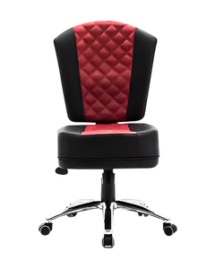Meilleure vente de chaises de poker pivotantes Move Black Poker Chair Chaise de casino à cinq roues avec roulettes - Product Image 1
