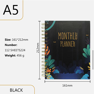 <span class=keywords><strong>Custom</strong></span> A5 a spirale <span class=keywords><strong>Notebook</strong></span> A756 copertina rigida Journal Planner con filo cucito rilegatura carta copertina cancelleria - Product Image 2