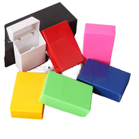Étui à cigarettes en plastique de couleur originale logo personnalisé boîte de rangement de cigarettes en gros étanche accessoires pour fumeurs