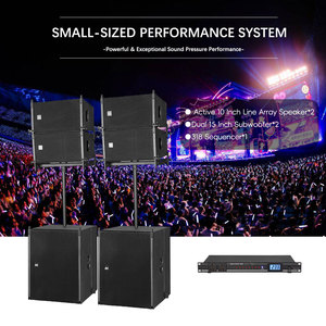 Système de sonorisation professionnel complet avec double subwoofer 18 pouces pour scène et église, équipement audio Cla110+cla21 - Product Image 4