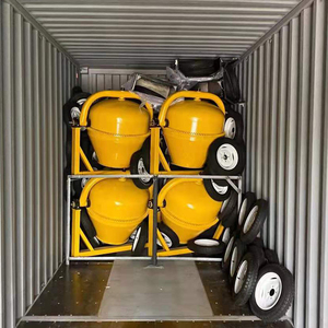Bétonnière portable à <span class=keywords><strong>moteur</strong></span> diesel 350L/500L, mini-machine mobile avec pompe, puissance de mélange 8HP, déchargement hydraulique - Product Image 6