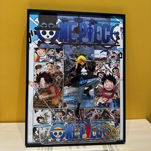 Luffy <span class=keywords><strong>Sabo</strong></span> Ace, <span class=keywords><strong>figurine</strong></span> encadrée en 3D, 1 pièce, <span class=keywords><strong>figurine</strong></span> animée en PVC, <span class=keywords><strong>figurine</strong></span>, modèle de poupée, animation dérivée - Product Image 2