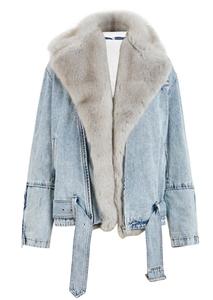 Giacca a vento Casual invernale Plus Size <span class=keywords><strong>cappotto</strong></span> in Shearling di lana da <span class=keywords><strong>uomo</strong></span> con logo personalizzato <span class=keywords><strong>Cashmere</strong></span> lunga giacca di jeans in Denim da <span class=keywords><strong>uomo</strong></span> - Product Image 5