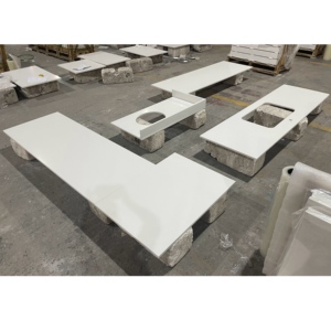 Encimeras de Cuarzo Blanco de Alta Calidad, Modernas y Sencillas, para Mesas de Centro y Baños - Product Image 1