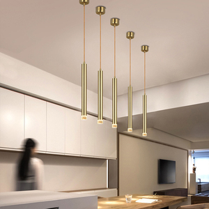 Đèn Led Treo Hiện Đại, Đèn Treo Ống Hình Trụ Dài, Dây Trang Trí Phòng Khách - Product Image 4