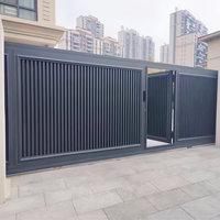 Gerbang Aluminium Alloy Kustom |   Gerbang Jalan Masuk Aluminium Berlapis Bubuk untuk Taman Villa |   Harga Grosir OEM ODM