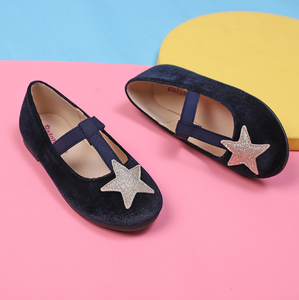 Nuovi arrivi elegante stella in pelle scamosciata bambini <span class=keywords><strong>ballerine</strong></span> ragazze scarpe Casual piatte Slip On scarpe eleganti <span class=keywords><strong>per</strong></span> bambini - Product Image 5