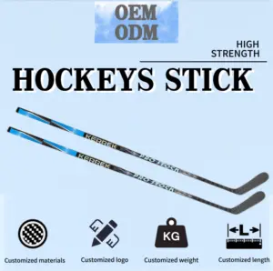 All'ingrosso bastone da Hockey attrezzature portiere Lacrosse palla nome lama Sialkot fibra di vetro Pakistan ghiaccio Hockey su ghiaccio