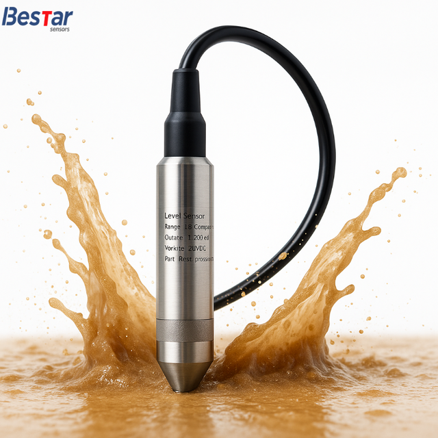 High Precision 0.25%FS IP68 Filtering Stone Liquid Level Transmitter Anti-clogging Water Level Sensor for River Water