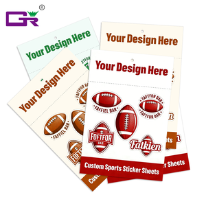 Autocollants en vinyle imperméables à thème sportif perforés et faciles à déchirer, autocollants promotionnels en PVC, autocollants périphériques pour grands événements - Product Image 1