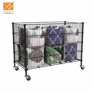 WIREKING Heavy Foldable Supermarket promotion cage steel cage Cage for Store Display Products Dump bin