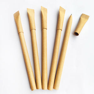 Novelty Eco Friendly Kraft Paper Ball <b>Pen</b> Customized Advertising Promotional Gift <b>Recycled</b> <b>Pen</b> - Product Image 1