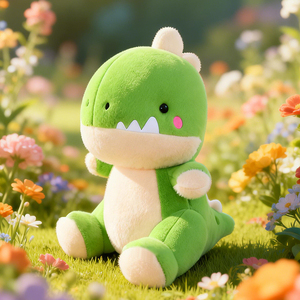 Peluche di Dinosauro Verde Carino - Morbido e Adorabile per Bambini - Product Image 6