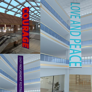 Bannières <span class=keywords><strong>de</strong></span> fond pour campagnes publicitaires intérieures et extérieures en fibre <span class=keywords><strong>de</strong></span> polyester, livraison directe d'usine, livraison rapide - Product Image 5