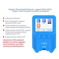 Programmateur JC Jail Break Box Wifi BT Adresse Face ID & True Tone JCID J-BOX pour iPhone IOS 12 à IOS 16.5 6 7 8 X XR XSM