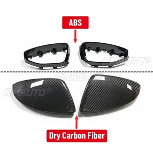 Coques de rétroviseurs latéraux en fibre de carbone sèche pour Audi A6 C8 S6 RS6 A7 S7 RS7 Modèle LHD 2019-IN - Product Image 2