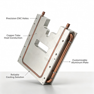 Radiador de Aluminio de Alto Rendimiento Refrigerado por Agua con Tubos de Cobre de Flujo Turbulento para una Transferencia de Calor Mejorada - Product Image 6