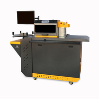 Dobladora de Letras de Canal de Aluminio Totalmente Automática con Software de Ajuste Automático de Profundidad para Letras de Perfil de Aluminio con Bordes Planos y Plegados