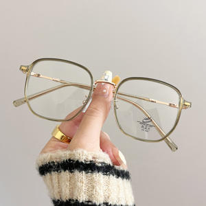 Lunettes de vue carrées Qianai L2-89008, verres PC extra larges, anti-lumière bleue, unisexes - Product Image 5