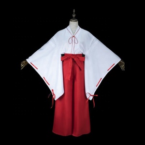 Disfraz de Anime Japonés para Halloween, Disfraz de <span class=keywords><strong>Cosplay</strong></span> de la Sacerdotisa Kikyo de <span class=keywords><strong>Inuyasha</strong></span>, Kimono Japonés en Stock - Product Image 2