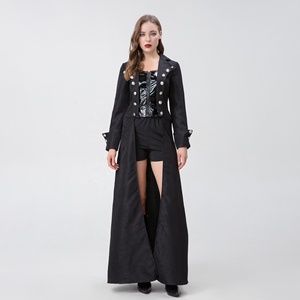 Costume de <span class=keywords><strong>pirate</strong></span> gothique médiéval pour <span class=keywords><strong>femme</strong></span> adulte, <span class=keywords><strong>déguisement</strong></span> de fête d'Halloween, carnaval, cosplay - Product Image 5