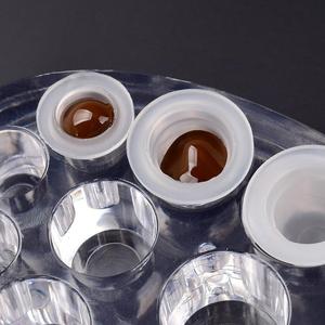 Disposable Transparent Silicone Tattoo Ink Cup Waterproof Microblading Pigment Cap <b>Holder</b> for PMU - Product Image 6