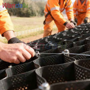 ASTM معيار HDPE بوليمر ناعم محكم <span class=keywords><strong>Geocell</strong></span> مثقب ل Geocells الحفاظ على الجدران حماية الأرض - Product Image 5